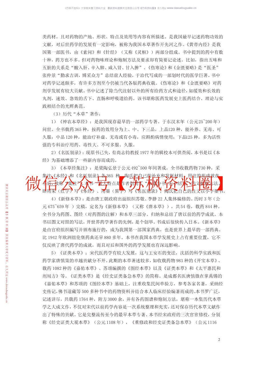 药学史